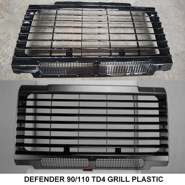 DEFENDER 90/110 TD4 GRILL PLASTIC,STANDARD BLACK PLASTIC FRONT GRILLE FOR LAND ROVER DEFENDER