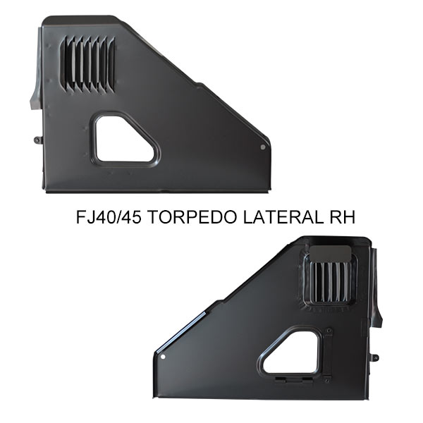 TOYOTA LAND CRUISER FJ40 FJ45 TORPEDO LATERAL SET RH,FJ45 FJ40 FIREWALL KICK VENT PANEL