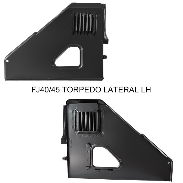 TOYOTA LAND CRUISER FJ40 FJ45 TORPEDO LATERAL SET RH,FJ45 FJ40 FIREWALL KICK VENT PANEL