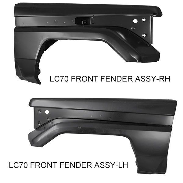 LC70 FRONT FENDER ASSEMBLY RH LH STEEL,PASSENGER FRONT FENDER FLARE TOYOTA LAND CRUISER LC70