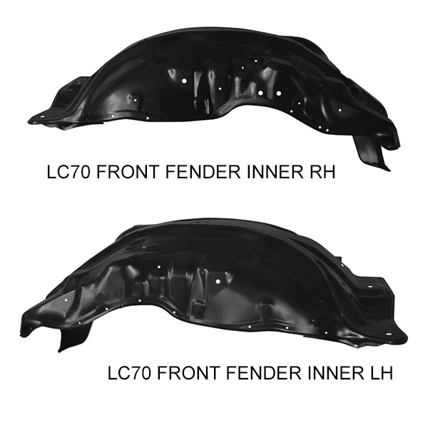 TOYOTA LC70 FRONT FENDER INNER RH LH,BODY FRONT STEEL INNER FENDER